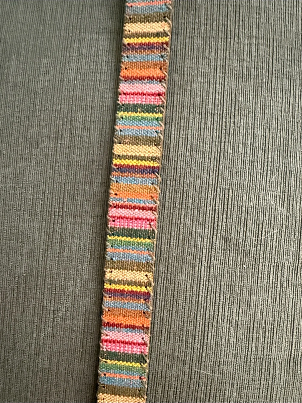 Colorful Striped Woven Belt